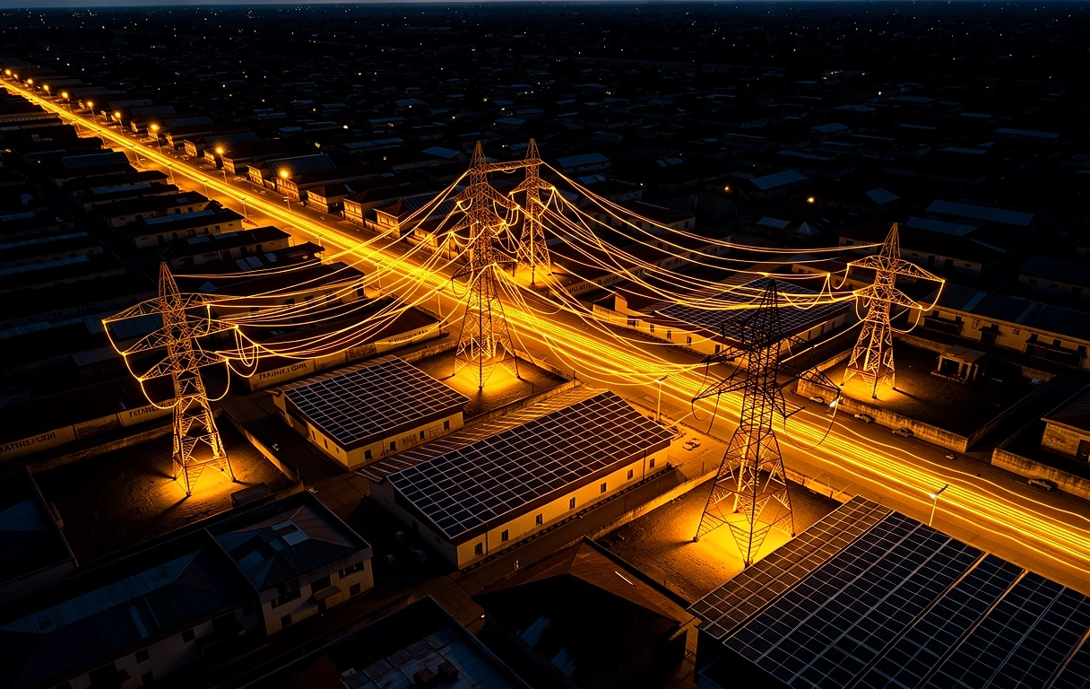 Smart Grid Douala Night