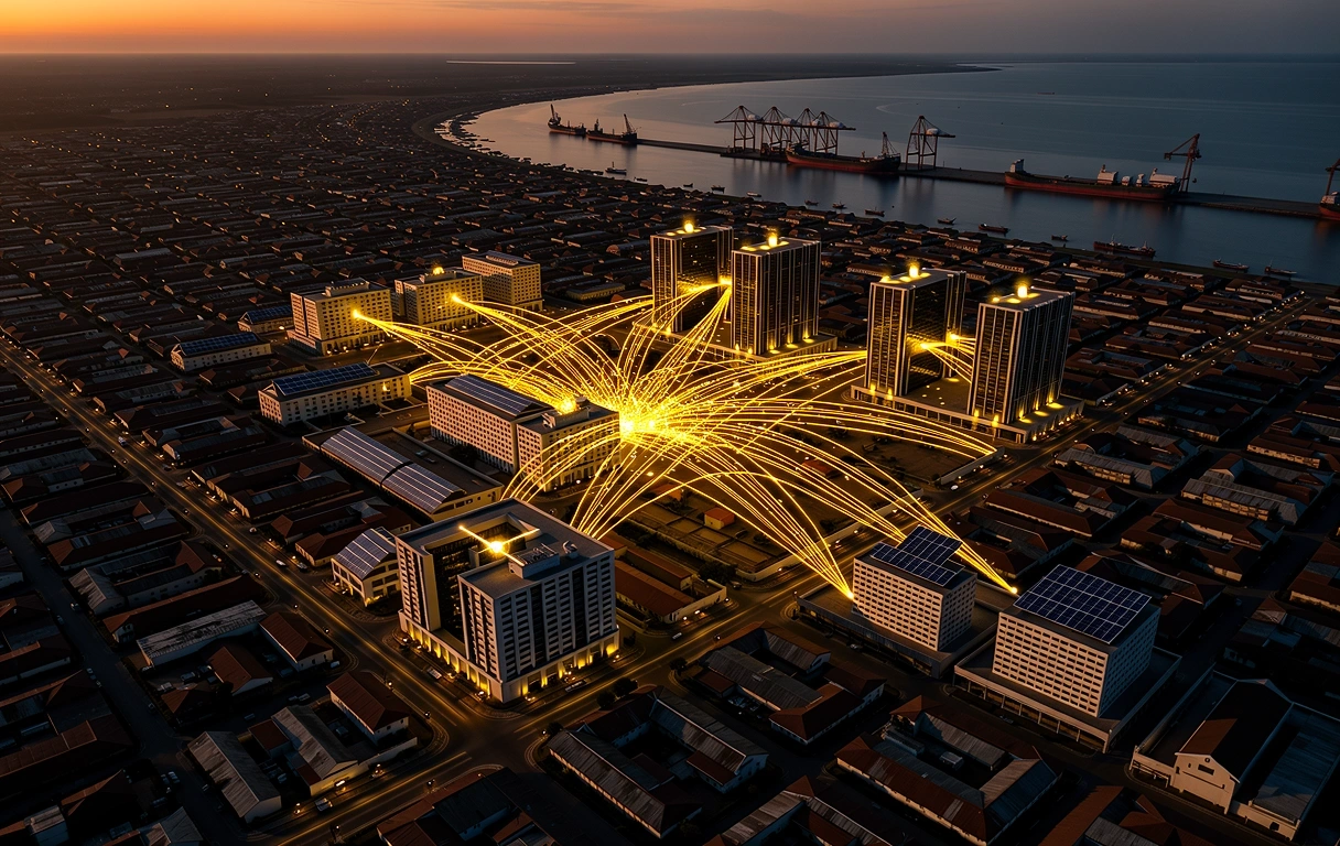 Réseau urbain de Douala optimisé